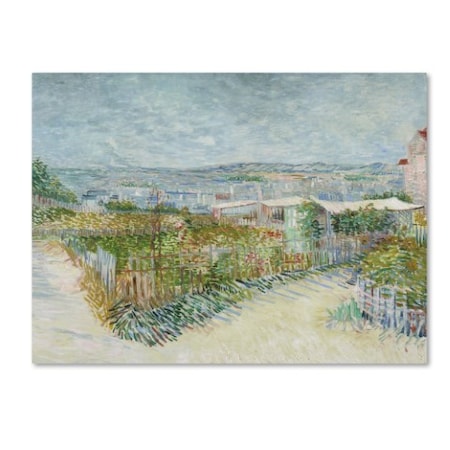 Van Gogh 'Montmartre Behind The Moulin De La Galette' Canvas Art,35x47